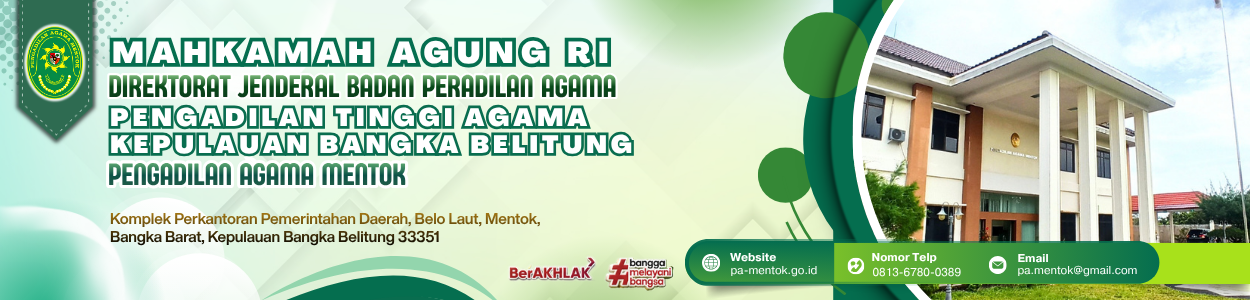 Banner Pengadilan Agama Mentok