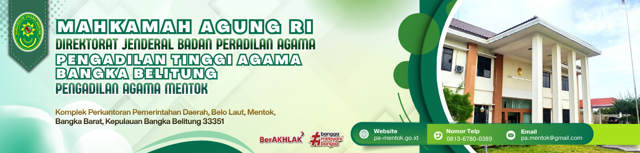 Banner Pengadilan Agama Mentok